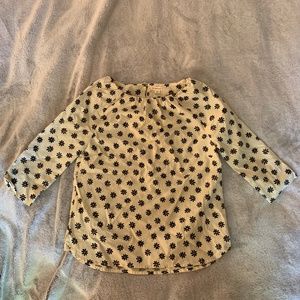 NWOT Crewcut Flower Patterned Shirt Girls 12